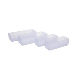 Character Storage Organizer Set Plastic 4 compartments Clear