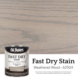 Old Masters Semi-Transparent Weathered Wood Oil-Based Alkyd Fast Dry Wood Stain 1 qt