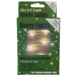 Holiday Bright Lights LED Micro Dot/Fairy Warm White 20 ct Christmas Lights