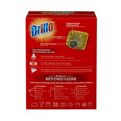 Brillo Heavy Duty Steel Wool Pads For Multi-Purpose 5.1 in. L 10 pk