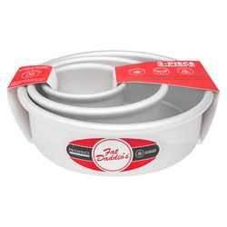 Fat Daddio's ProSeries Round Cake Pan Silver 3 pc
