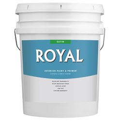 Royal Satin High Hiding White Paint and Primer Interior 5 gal