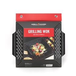 Grill Mark Steel Wok Topper 12 in. L X 12 in. W 1 pk
