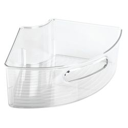iDesign Lazy Susan Clear Kitchen Bin 4.25 in. H X 7.5 in. W