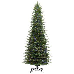 Holiday Bright Lights 12 ft. Slim LED 2900 ct Emerald Pine Sparkle Christmas Tree