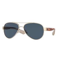 Costa Loreto Sunglasses Men's Rose Gold/Tortoise Gray Frame Gray 580P Lens Polarized