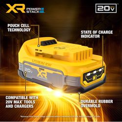 DEWALT 20V MAX XR Compact Battery Kit with 20V MAX ATOMIC 1/2-in. Cordless Impact Wrench