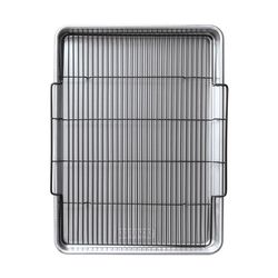 Nordic Ware 15 in. W X 21 in. L Baking Tray w/Rack Silver 2 pc