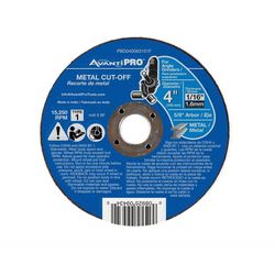 Avanti Pro 4 in. D X 5/8 in. X 1/16 in. thick Aluminum Oxide Metal Cut-Off Disc