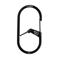 Nite Ize G-Series Stainless Steel Black Dual Chamber Carabiner