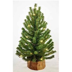 Celestial Lights LED Warm White Artificial Upswept Branches Christmas Tree 18 in.