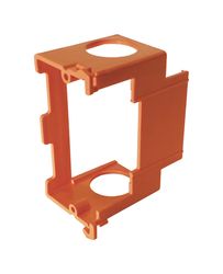 Cantex New and Old Work Rectangle PVC 1 gang Junction Box Orange