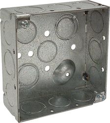Raco Old Work 21 cu in Square Steel 2 gang Outlet Box Gray
