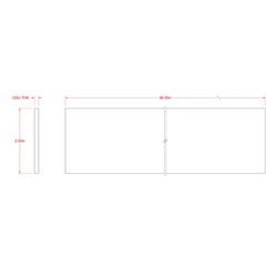 SteelWorks 0.125 in. X 2 in. W X 8 ft. L Weldable Aluminum Flat Bar 1 pk