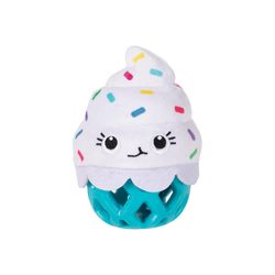 Pet Shop by Fringe Studio For Dog Blue/White Plush/Rubber Here For The Cupcakes Dog Toy