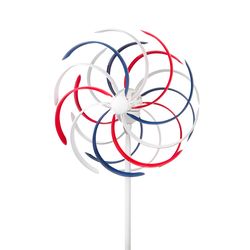 Alpine Multicolored Iron 4 in. H Solar Garden Stake