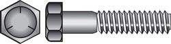 HILLMAN 3/8 in. D X 5-1/2 in. L Heat Treated Zinc Steel Hex Head Cap Screw 50 pk