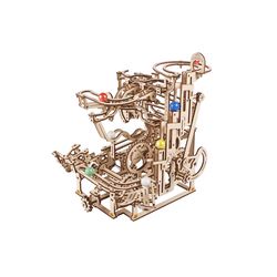 UGears Marble Run Tiered Hoist - 3 Mechanical Model Kit Tan 315 pc