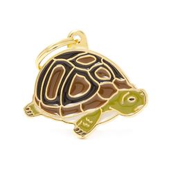 MyFamily Wild Green Turtle Metal Pet Tags Medium