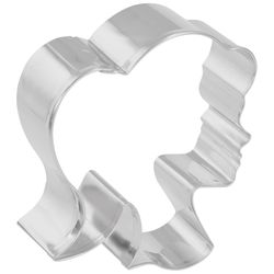 R&M International Corp 3 in. W X 4 in. L Doll Head Cookie Cutter Silver 1 pc