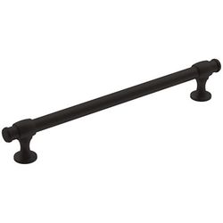 Amerock Traditional Bar Cabinet Pull 7-9/16 in. Matte Black Black 1 pk