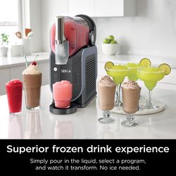 Ninja Slushi Black 2 qt Frozen Dessert Maker 17 in. H X 7 in. W X 16 in. L