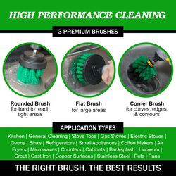 Drillbrush 4 in. W Medium Bristle Metal Handle Drill Brush Set