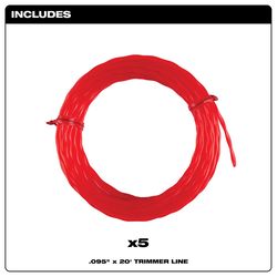 Milwaukee Professional Grade 0.95 in. D X 20 ft. L Trimmer Line