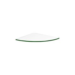 Dolle 0.31 in. H X 11.8 in. W X 11.8 in. D Clear Glass Corner Shelf