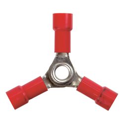 Jandorf 22-18 Ga. Insulated Wire Terminal Butt Splice Red 2 pk