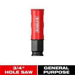 Diablo 3/4 in. Diamond Grit 5.52 in. L X 1/4 in. D Hole Saw