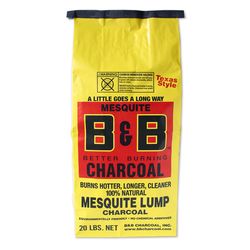B&B Charcoal All Natural Lump Charcoal 20 lb
