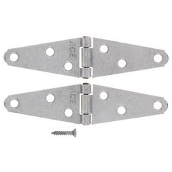 Ace 2 in. L Galvanized Light Duty Strap Hinge 2 pk