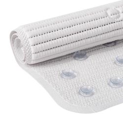 Duck Clorox 36 in. L X 17 in. W White PVC Bath Mat Latex Free