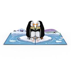 Lovepop Penguins in Love Pop-Up Greeting Card