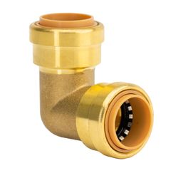 QuickFitting Push to Connect 3/4 in. PF in. Brass 90 Degree Elbow