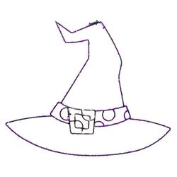Celebrations Purple 84 ct 18.2 in. LED Prelit Illuminated Witch Hat Halloween Decor