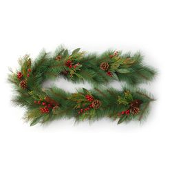 Good Tidings 6 in. D X 6 ft. L Berries/Cones Garland