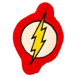 Buckle-Down DC Comics For Dog Multicolored Plush Flash Icon Squeaky Dog Toy 1 pk