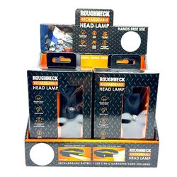 Novelty Inc Roughneck 2 lm Black LED Rechargeable Tactical Headlamp 4400 mAh Lithium Ion Battery