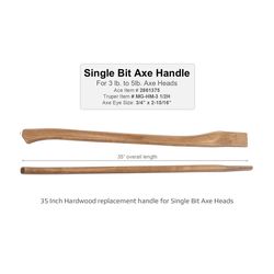 Truper 35 in. Wood Axe Replacement Handle