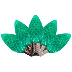 Holiday Bright Lights LED C7 Green 25 ct Replacement Christmas Light Bulbs