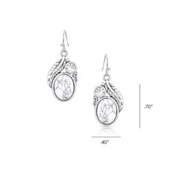 Montana Silversmiths Women's Sparking Halo Silver Earrings