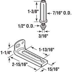 Prime-Line Steel Bracket 1 pk