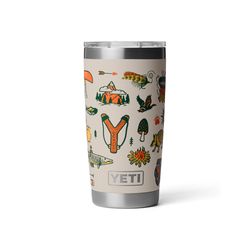 YETI Rambler 20 oz Cape Summer Camp BPA Free Tumbler with MagSlider Lid