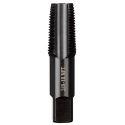 Milwaukee SAE 3/8-18 NPT Straight Flute Taper Tap