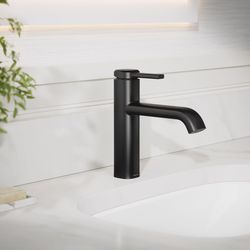 Sterling Agosti Matte Black Contemporary Single-Handle Bathroom Sink Faucet 4 in.