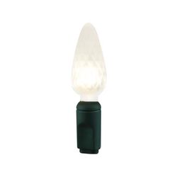 Celebrations Platinum LED C6 Red/Green/Pure White 50 ct String Christmas Lights 25 ft.