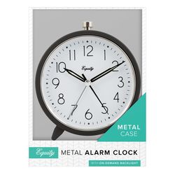 La Crosse Technology Equity 4.25 in. Gray Alarm Clock Analog Battery Operated