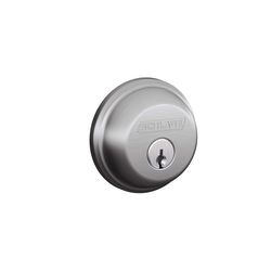 Schlage Satin Chrome Brass Single Cylinder Deadbolt